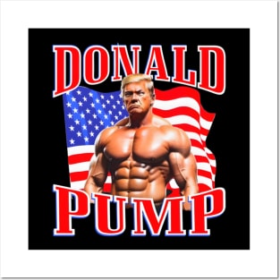 Donald Pump Posters and Art